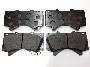 Image of Disc Brake Pad Set (Front). A set of disc brake pads. image for your 2017 Toyota Tundra   